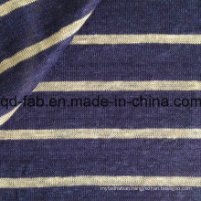 Yarn Dyed Stripe Knitted Linen Fabric (QF15-2048)